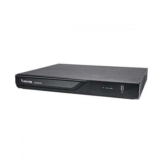 ND9323P-24TB Vivotek 8 Channel NVR 64Mbps Max Throughput - 24TB w/ Built in 8 Port PoE